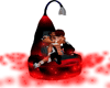 Red anim kissing chair