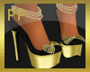 Clara Black/Gold Shoes