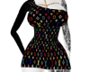 Black Rainbow LV Dress