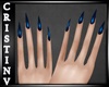 !CR! Dark Blue Nails
