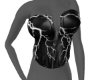 lightning leather corset
