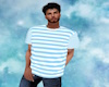 Baby Blue Stripes Tee