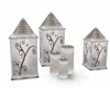 Snowy lanterns w/candles