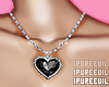 !! Black Heart Necklace