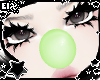 . green clown nose