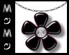 Black Daisy Necklace