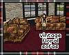 vintage floral sofas
