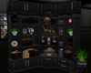 :3 Black Corner Bookcase