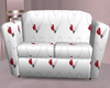 Red Heart sofa