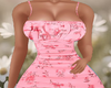 Short Pink Floral Dress