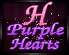 ❤ Purple Hearts H