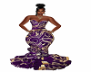 Purple/Gold Gown