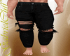 Black Ripped Pants