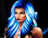 Feathered Blue Hair