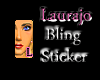 Laurajo bling sticker