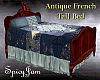 Antq french Tall Bed blu
