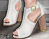 LC. White H' Heels Gold