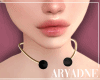 Pearl Necklace Black Set