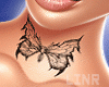 Neck Tattoo Butterfly