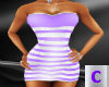 Fun Purple Stripe Dress