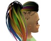 Rainbow Hair w/Tatto