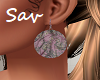 Lilac/Diamond Earrings