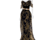(SP) Black and Gold Gown