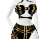 black & gold dress