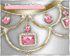 Pink earring  bracelet s