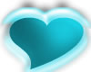 Soft Cyan Heart Sticker