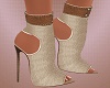 Beige Jeans Boots