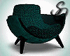 [S0] Teal kissing chair 
