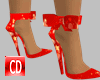 CD Red Bow Heels