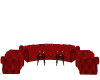 Red Elegant Sofa Set