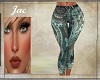 J~TEAL PAISLEY SKIN JEAN