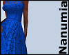 elegant lace blue dress