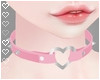 T! Heart Collar - Pink