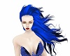 blue windy hair