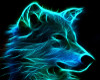 Neon Mystic Wolf