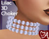 Lilac 3D Pearl Choker