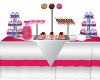 barbie cupcake table