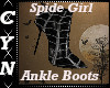 Spide Girl Ankle Boots
