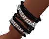 Leather/Chain Bracelet