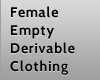 Empty female deriv