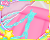 . cyan hip chains L