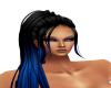 black blue dipped