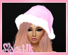 Pink Santa hat and hair