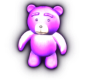 AS Neon purple Bear