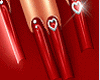 uñas red rojas