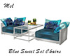 Blue Sweet  Set  Chairs